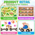 1 2 3 12 1st 2nd Montessori Wooden Train Toy for Years Old Toddlers | Magnetic Animals Train Kids Box, STEM Educational