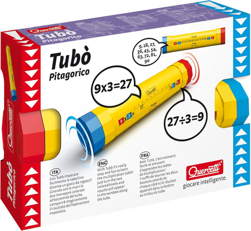Quercetti Tubo Educational Toy for Learning Multiplication and Division Tables for Kids Ages 5+