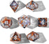 HEIMDALLR Liquid Core Dice Set with First Ever LED Display Case - 7-PC Hand-Painted DND Dice Set with Gift Box