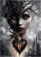 BBOLDIN Magic Women Heart Puzzles for Adults 1000 Pieces, Fantasy Puzzle Tree of