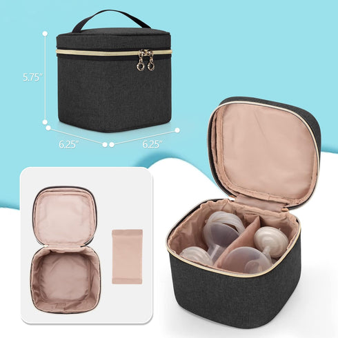 S1 S2 LUXJA Breast Pump Bag Compatible with Spectra and (with a Breastmilk Cooler Bag, a Small Carrying Case and a