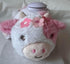 DreamGro Plush Cow Night Light Soother, Pink and White, Musical Baby Sleep Aid