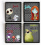 Silly Goose Gifts Character Themed Bathroom Wall Art Print Set - Even A Nightmare Will Brush Teeth, Take A Bath, Wash