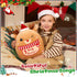 14 Inches Athoinsu Light up Musical Christmas Elk Soft Plush Pillow Xmas Reindeer Plush Pillow for Toddler Kids Boys