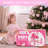 Set 11'' 24 Playset 3-5 4-6 DRAMATION Unicorn Baby Doll Stroller with Baby Doll, Foldable Doll Stroller, Playpen