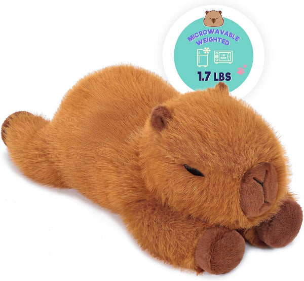 Onsoyours Original Capybara Microwavable Stuffed Animal, 15 inch Heatable Capybara Plush for