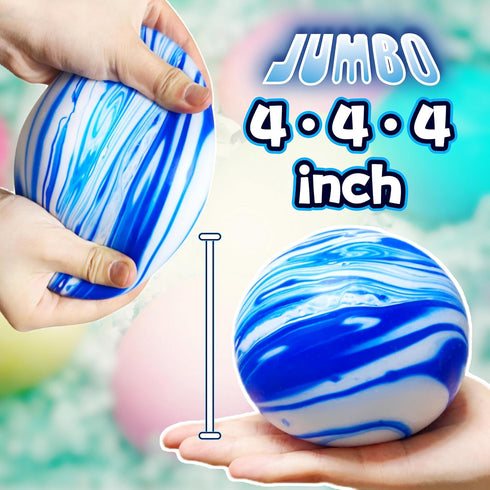 Kawaite Giant Stress Balls for Kids and Adults - Jumbo Dough Balls Squishy Fidget Toy - Pull, Stretch and Squeeze