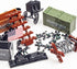 51 Pcs Toy Soldiers Figures US Camouflage Weapons Army Battle Toy Set - Military Accessories Kits for 3 Years Old and Up