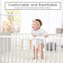 Sweet Jojo Designs Fitted Baby Crib Sheets (Beige Gingham Checkered) for Boys or Girls, Infant Nursery, Toddler Room
