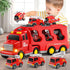 Beby Buty 5 in 1 Fire Truck Cars for Toddlers 3-5, Boy Car Truck