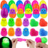 NAWITDA 12 Pack Easter Eggs Fillers with LED Chick Puffer Balls, Easter Eggs