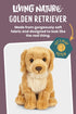Living Nature Golden Retriever Stuffed Animal, 8 inches Fluffy Dog Toy for Kids