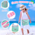 FHOZGECY Beach Toys, Sand Toys with Collapsible Bucket, Sand Sifter, Beach Mesh Shovel, Shark Tooth Sifter and Mesh Bag