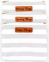 Orange Blossom Diaper Bags Set 4 Stylish Diaper Bag Organizing Pouches - XL of Gray and White Striped Canvas Diaper Bag