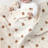 30''X40'' 75X100cm CREVENT Organic Muslin Cotton Baby Blanket for Newborns, Soft Mink Backing, Essential for Baby