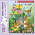 Bits and Pieces - 100 Piece Jigsaw Puzzle - A Touch of Spring by Artist Jane Maday - Cute Bunnies - 100 pc Jigsaw