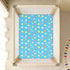 miaozhen 1 Pack 52x28 Cotton Baby Crib Sheets Soft Star Colorful Crib Mattress Sheet for Nursery sabanas para cuna