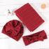 DRESHOW BQUBO Newborn Receiving Blanket Toddler Warm for Girls with Bow Hat and Bow Headband Shower Gift