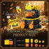 Set, 14+ (950 Vziimo Magic Animals Building Animal Toys with Necklace, Ring, Treasure Box & Crown, MOC Animal Building