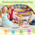 WhimsiPlay 36 3 4 5 6 Montessori Game Wooden Board Game, Colorful Wooden Sticks Dice Game, Math Educational Toy