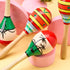 JOYIN 4 PCS Wooden Maracas for Kids, 7.6" Musical Rattle Noisemaker for Fiesta Party Favors