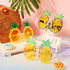Weewooday 3 Pairs Tropical Pineapple Sunglasses, Novelty Fruit Shape Glasses for Hawaiian Luau Party