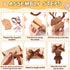 120 4.7 Inch HyDren Pcs Mini Bear Baby Shower Favors Small Tiny Plush Bear Bulk Mini Stuffed Animals with Pillow Box