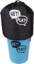 Hey! Play! Large Beer Pong Outdoor Game Set: 12 Buckets, 2 Balls, Tote Bag for Kids & Adults