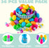 36 JOYIN Pcs Prefilled Easter Eggs Bubble Wands for Kids Party Favors, Basket Stuffers, Toys Inside for Children Fun