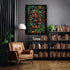 PICKFORU 1000 Vintage Bookshelf Puzzle for Adults Pieces, Book Houseplant Puzzle,Retro Bookshelf Botanical Puzzles