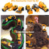 BenRich 6 Pcs Mini Die Cast Car Set - 1/64 Scale Alloy Construction Trucks for Kids Birthday or Xmas Present
