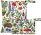 Burbuja Wild Plants Wet Dry Bags for Baby Cloth Diaper 2 Pack, Waterproof