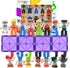 Playmags Large Magnetic Figures Community Set of 15 Pieces, 3” Play People for Building Blocks