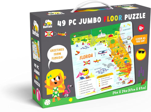 Florida State Puzzle for Kids Ages 4 and Up - Little Buffalo Learning & Education