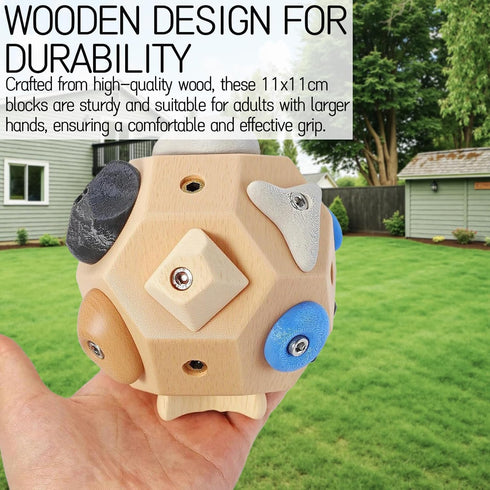 Roioiow Handcrafted Climbing Blocks Toys| Finger Strengthener & Grip Trainer for Rock Climbers | Bouldering Training