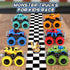 6 Pack 3-5 4-7 Gloween Monster Truck Toys for Kids, Friction Powered Push and Go Cars, Great Christmas Birthday Party