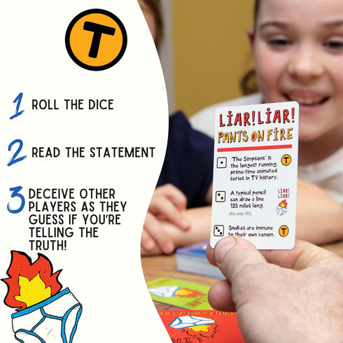 Boxer Gifts Liar Liar Pants On Fire Card Game, Fun Family Game for Kids and Adults