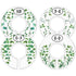 Botanical Nursery Closet Dividers - 7x Size Dividers for Baby Clothes, Eucalyptus Vines Greenery Decor