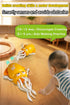 JUYEE 3-6 Magic Dancing Octopus Toy with LED Lights & Music Interactive Crawling & Walking Toy, Auto Obstacle