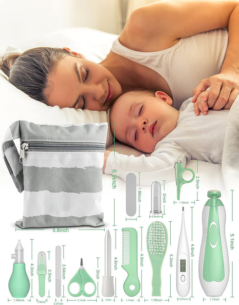 24 1 Trimmer Set Set (0-3 OTTOLIVES Baby Healthcare and Grooming Kit, in Baby Electric Nail Newborn Nursery Health Care