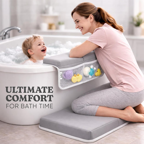 Rylor Elbow Set Elbow 26'', 2.4'' Premium Baby Bath Kneeler Mat & Rest Pad Comfortable Bath Kneeler and Kneeling Rest