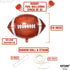 KatchOn 18 Inch Football Balloons for Party Decorations, Pack of 6 Foil Touchdown Balloons for Birthday Party