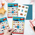 Superhero Bingo Card Set - 24 Players, Happy New Year Activities for Family Party, 5x7 inches Bingo Game Kit