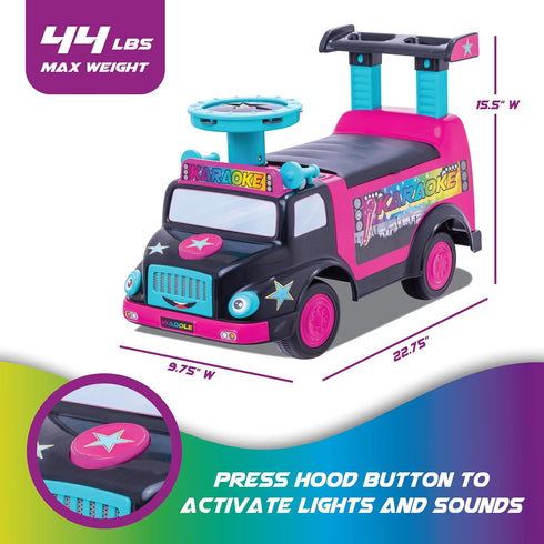 WADDLE Toddler Ride On Toy - Push Car with Interactive Musical Features for Ages 1-3, Easy Assembly Baby Toy