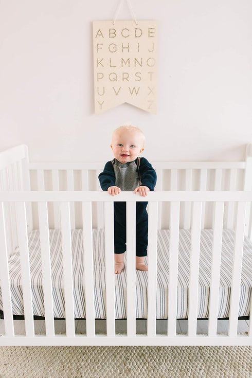 Midtown Premium Fitted Crib Sheet for Toddlers by Copper Pearl