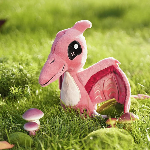 TCBunny Baby Dinosaur 14" Plush Toy, Kid's Gifts for Boys and Girls, Pterosauria - Pink, Birthday, Valentine, Christmas