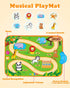 Helsort 1 1-3, 12-18 1st Baby Car Toys for Year Old Boy with Musical Playmat, Animal Sounds and Pull Back Vehicles