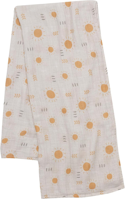 2-Pack Lambs & Ivy Jungle Adventure Cotton Muslin Newborn Baby Swaddle Blankets