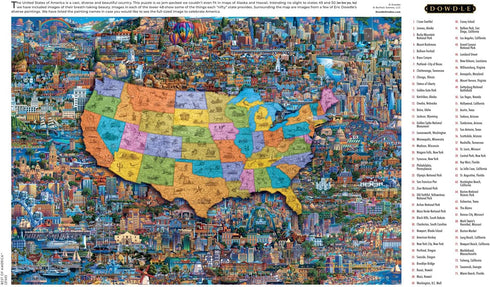 Buffalo Games Eric Dowdle Best of America - 2000 Piece Jigsaw Puzzle for Adults, Game Nights