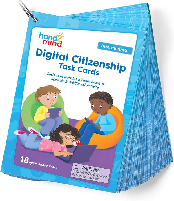 hand2mind Digital Citizenship Intermediate Task Cards, Ages 8+, Computer Science & Technology